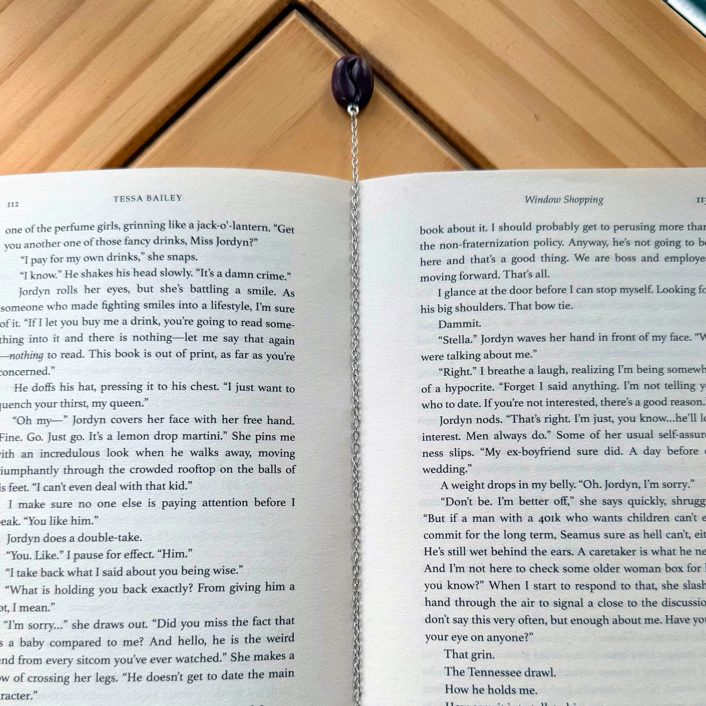 Coffee Cup Polymer Clay Chain Bookmark