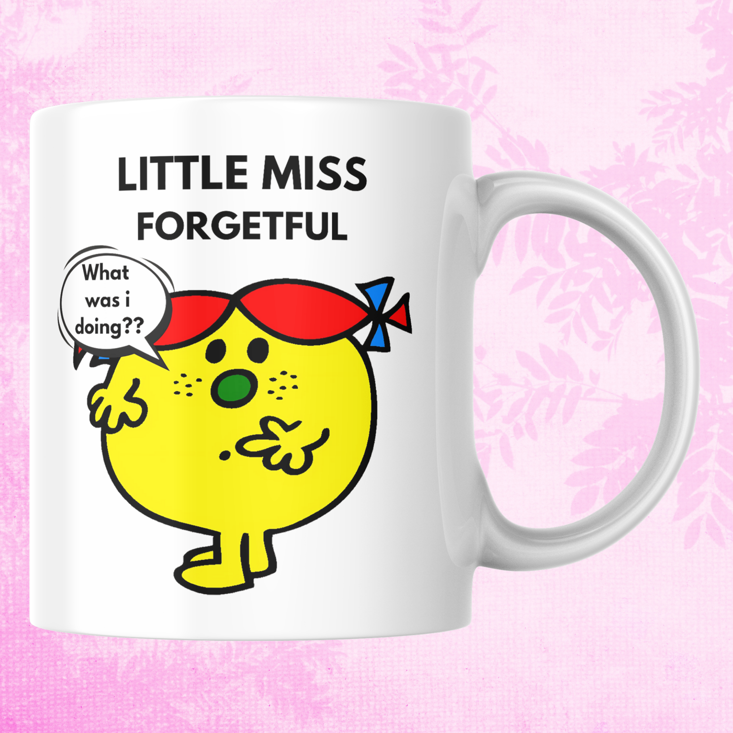 Novelty Little Miss Mug, Little Miss Forgetful, Can Be Personalised, Great Gift Idea