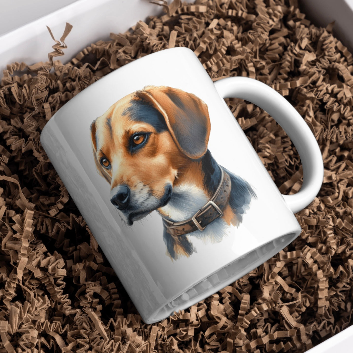 English Foxhound 11oz White Mug, Perfect Gift Idea As It Comes Boxed.
