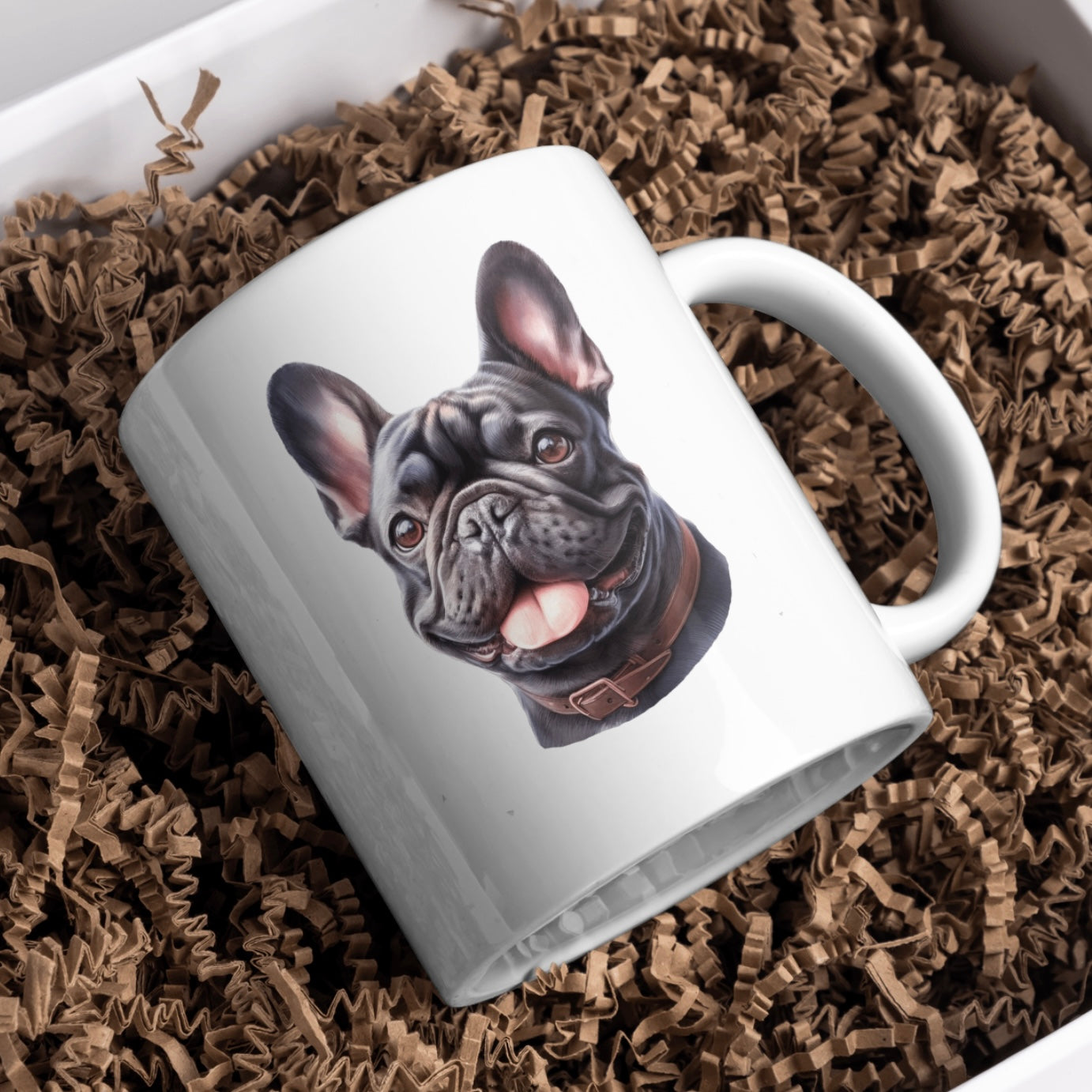 French Bull Dog 11oz White Mug, Perfect Gift Idea As It Comes Boxed.