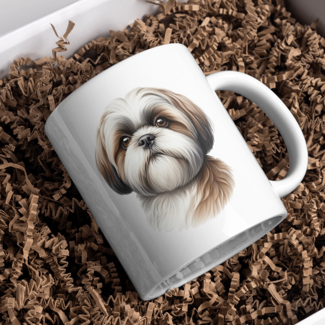 Shih Tzu Dog 11oz White Mug, Perfect Gift Idea As It Comes Boxed.