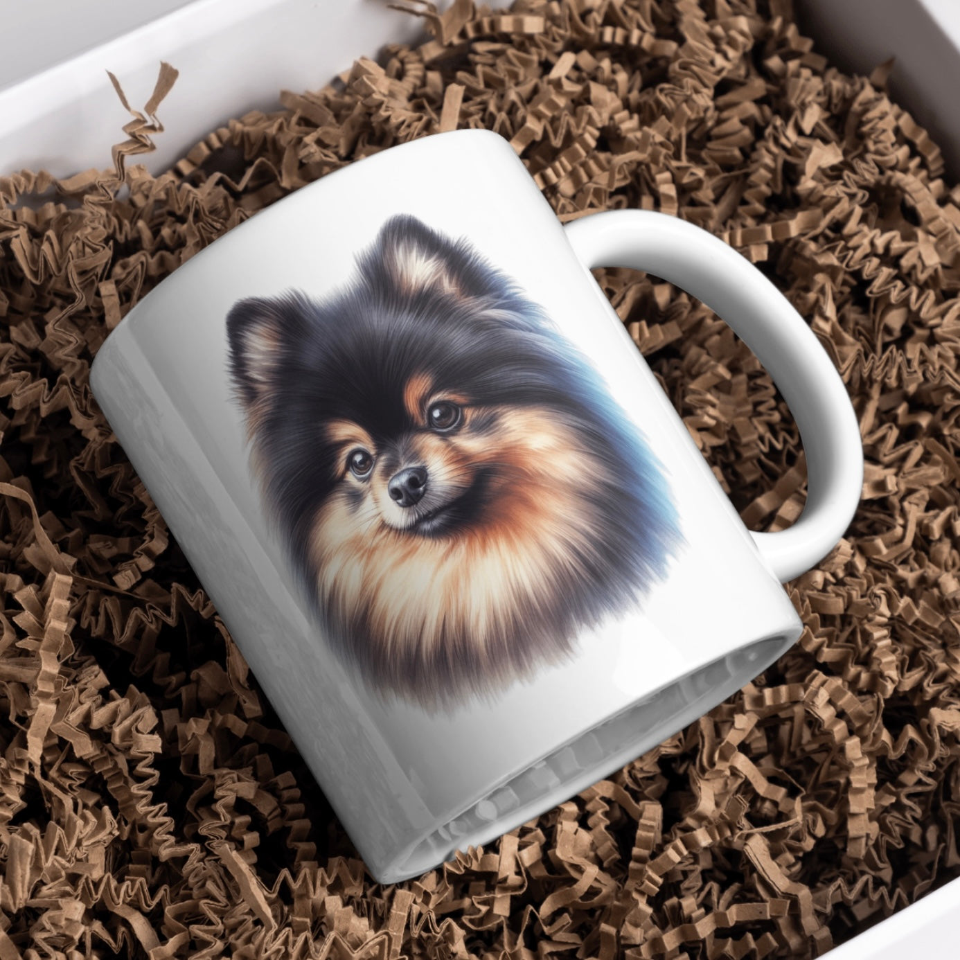 Pomeranian Dog 11oz White Mug, Perfect Gift Idea As It Comes Boxed.