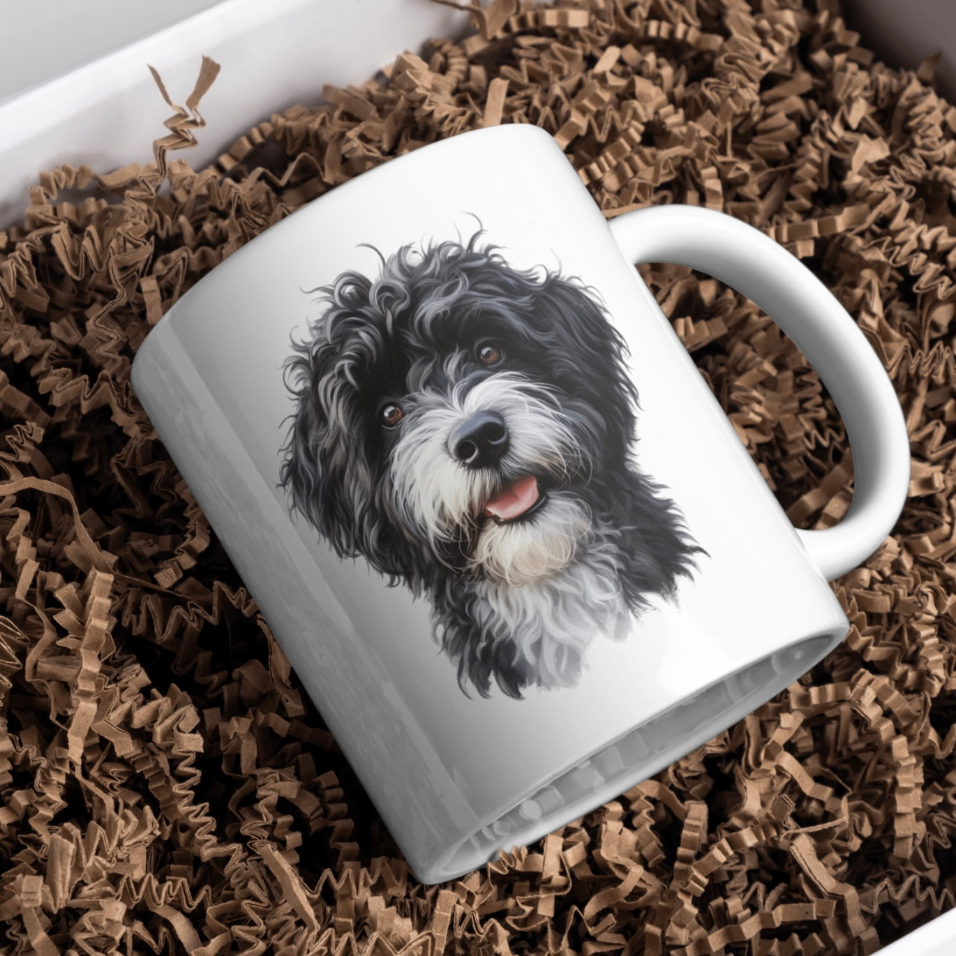 Portuguese Water Dog 11oz White Mug, Perfect Gift Idea As It Comes Boxed.