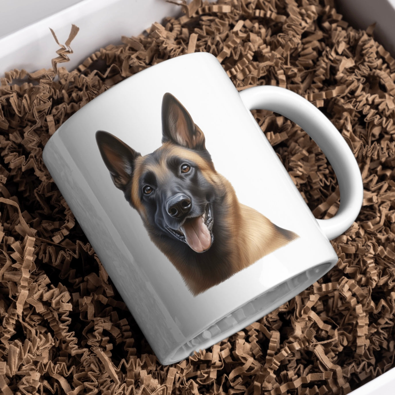 Belgian Malinois Dog 11oz White Mug, Perfect Gift Idea As It Comes Boxed.