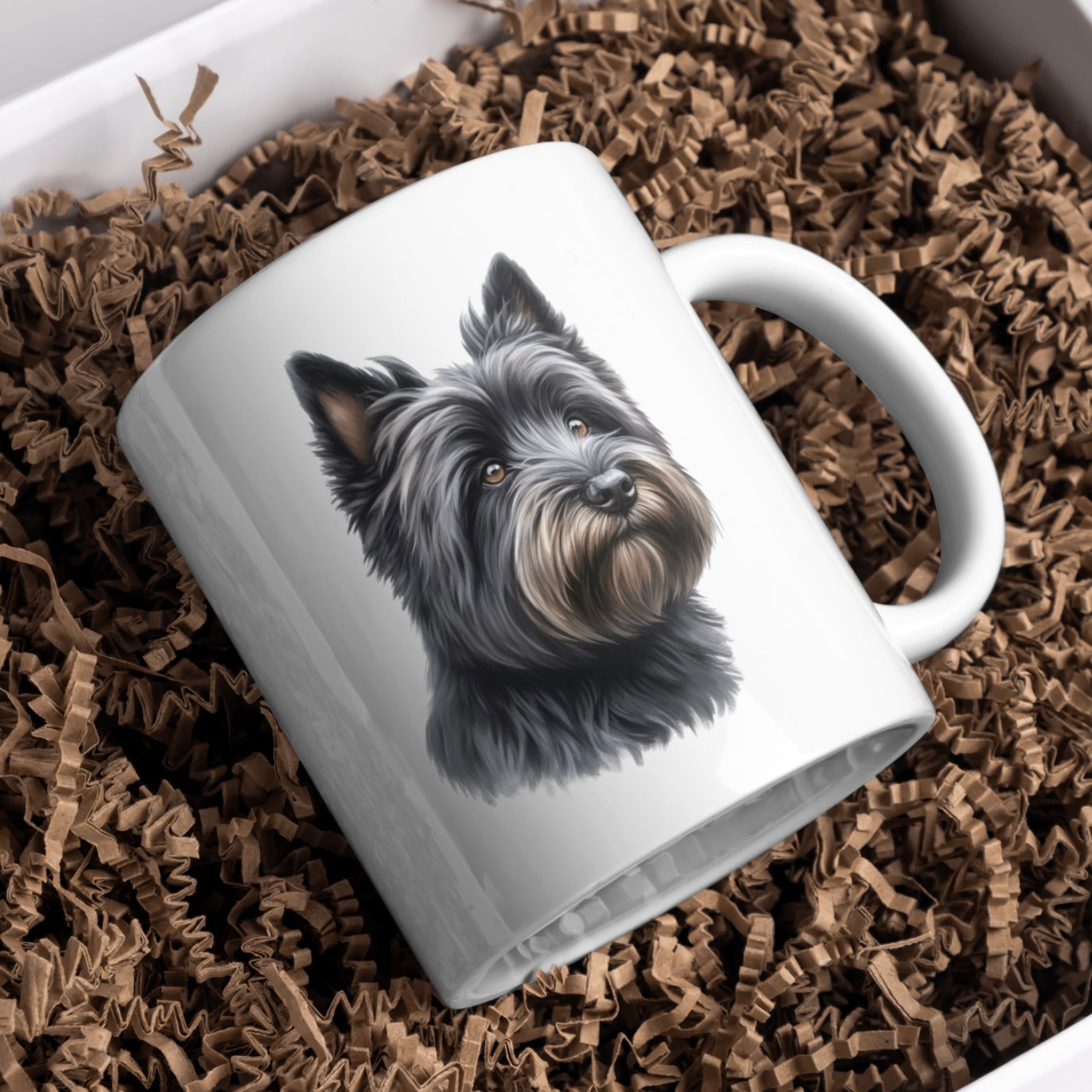 Cairn Terrier Dog 11oz White Mug, Perfect Gift Idea As It Comes Boxed.