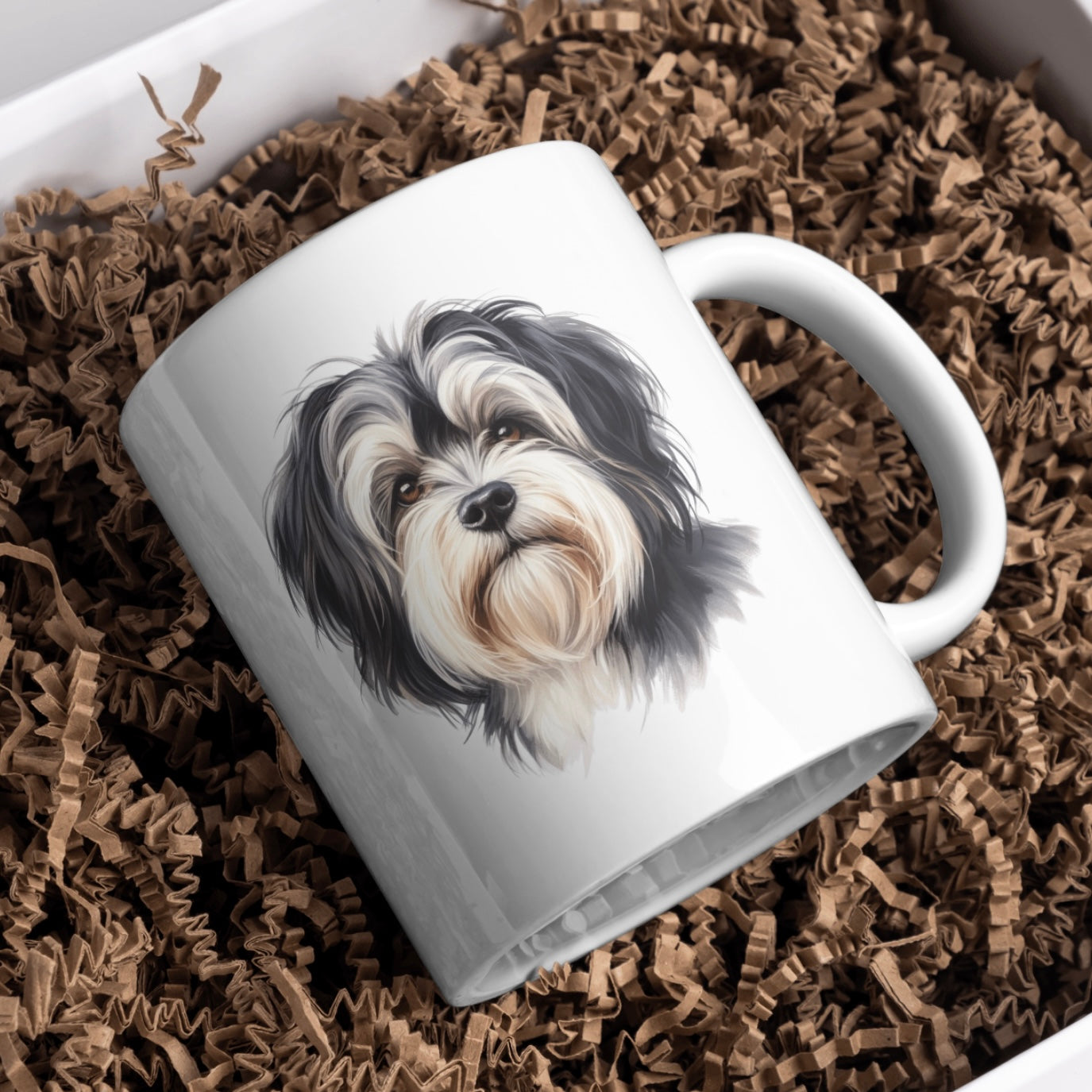 Tibetan Terrier Dog 11oz White Mug, Perfect Gift Idea As It Comes Boxed.