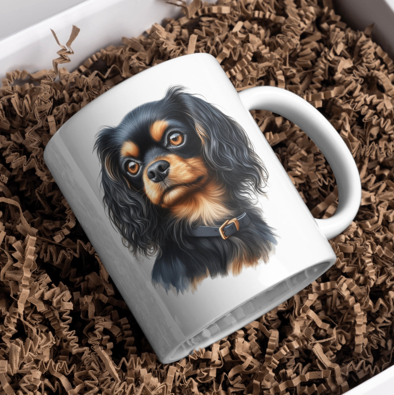 English Toy Spaniel Dog 11oz White Mug, Perfect Gift Idea As It Comes Boxed.