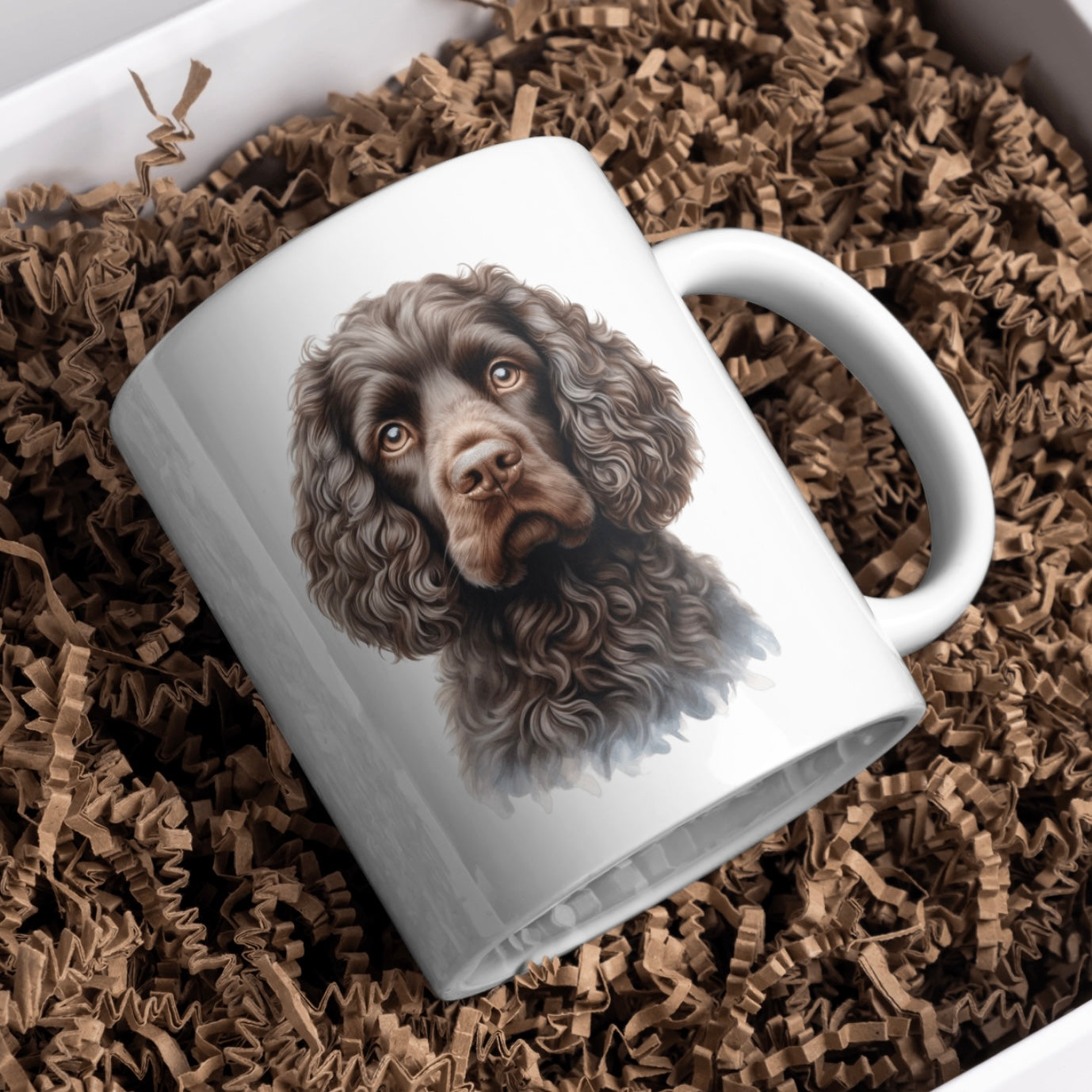 American Water Spaniel Dog 11oz White Mug, Perfect Gift Idea As It Comes Boxed.
