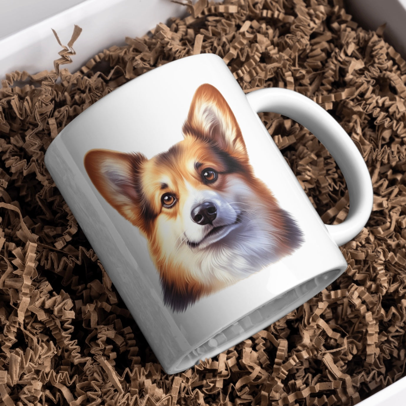 Cardigan Welsh Corgi Dog 11oz White Mug, Perfect Gift Idea As It Comes Boxed.