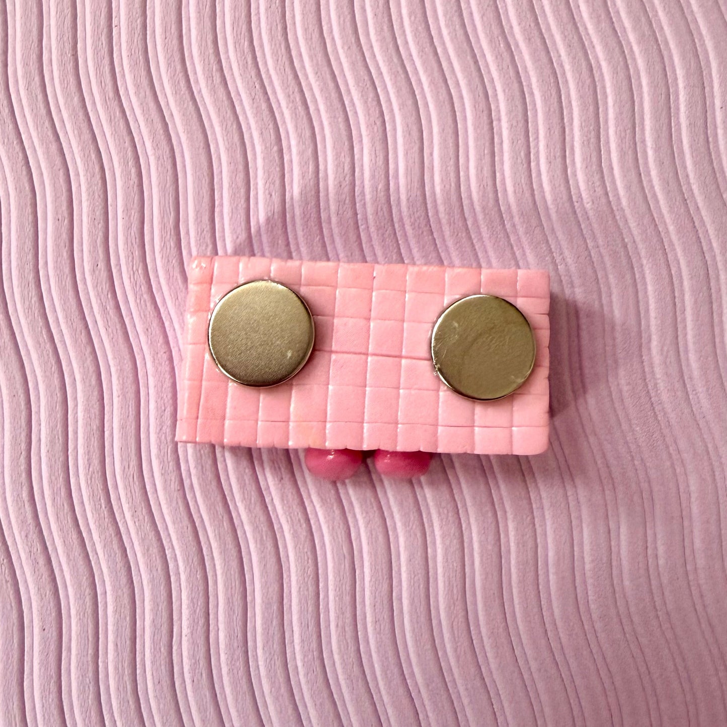 Pink Wafer Biscuit Fridge Magnet