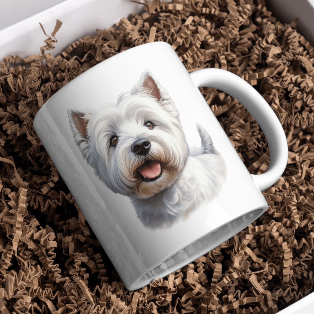 West Highland Terrier Dog 11oz White Mug, Perfect Gift Idea As It Comes Boxed.