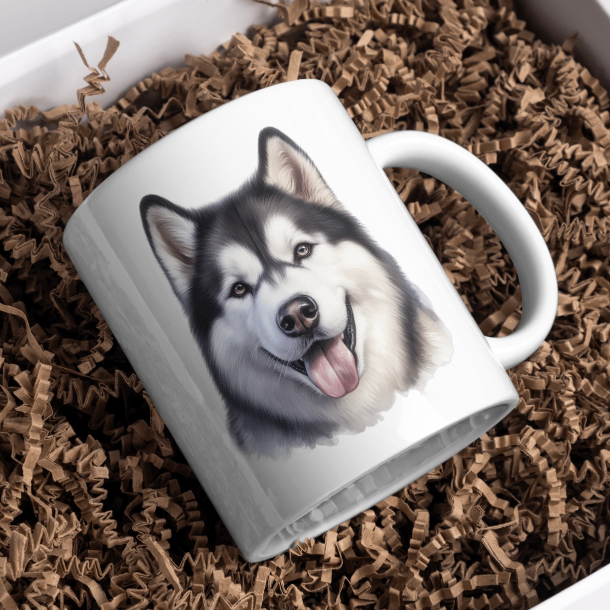 Siberian Husky Dog 11oz White Mug, Perfect Gift Idea As It Comes Boxed.