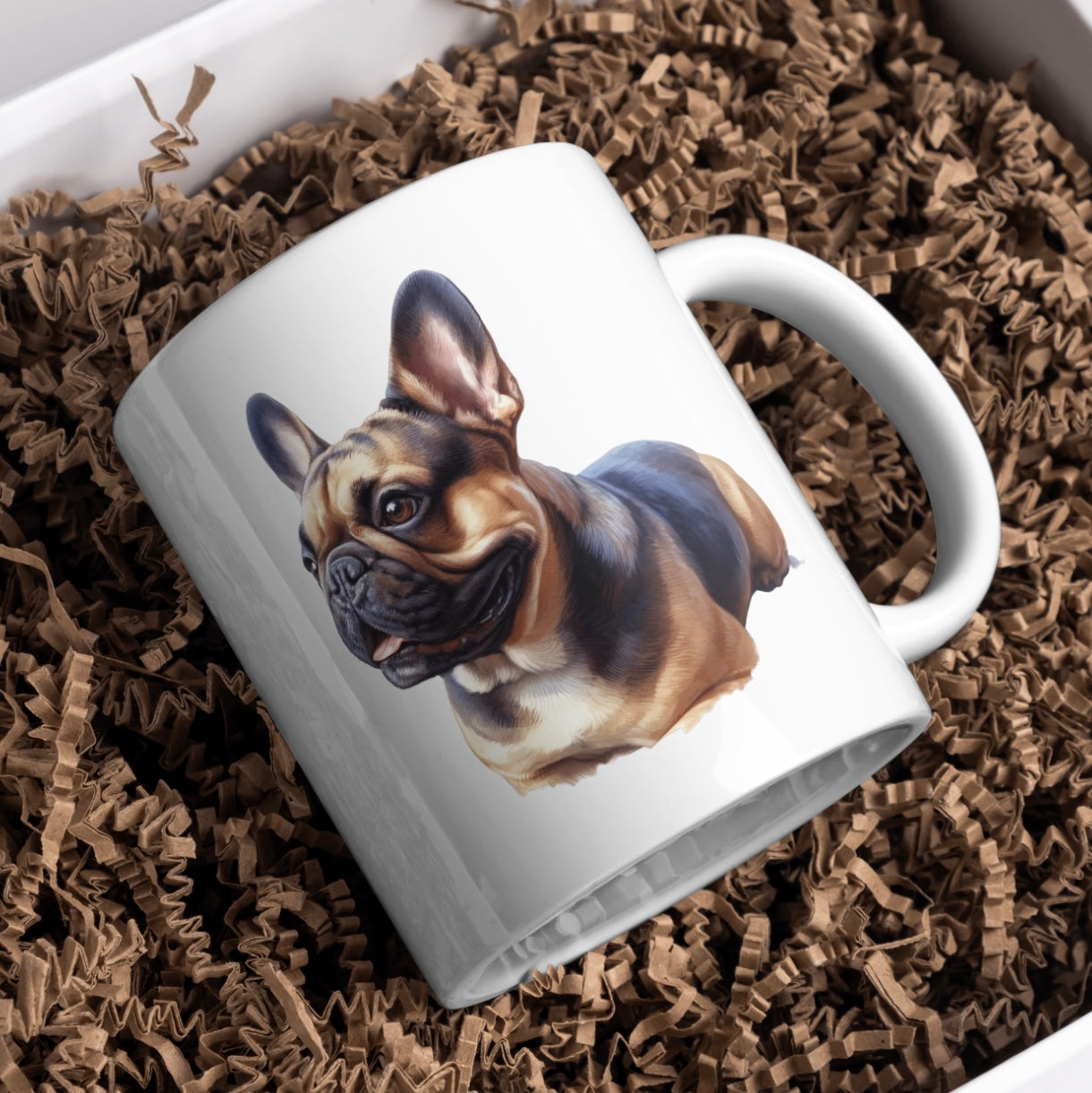 French Bull Dog 11oz White Mug, Perfect Gift Idea As It Comes Boxed.