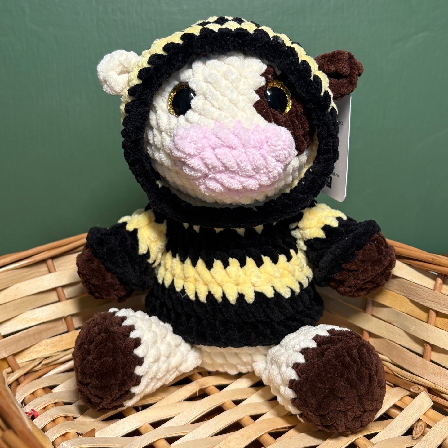 Crochet Hoody Cow