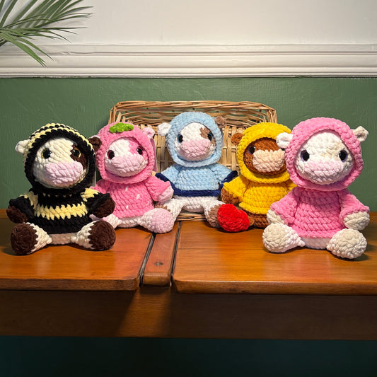 Crochet Hoody Cow
