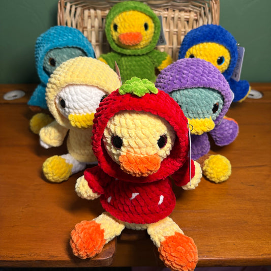 Crochet Chenille Hoody Duck,Goose or Mallard