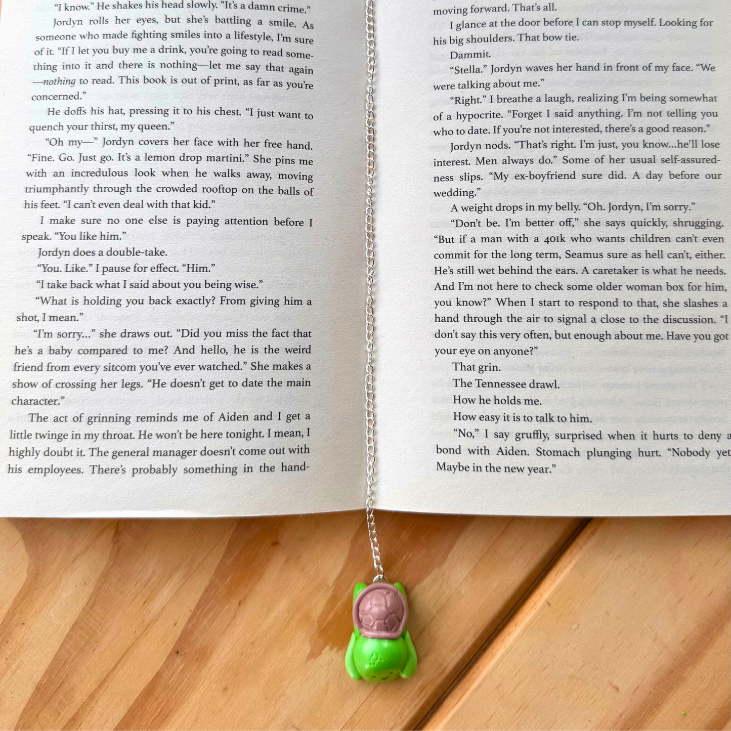 Cute Turtle Polymer Clay Chain Bookmark