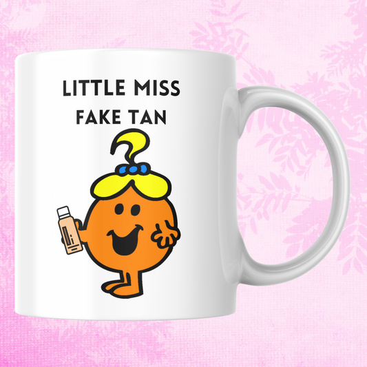 Novelty Little Miss Mug, Little Miss Fake Tan, Can Be Personalised, Great Gift Idea
