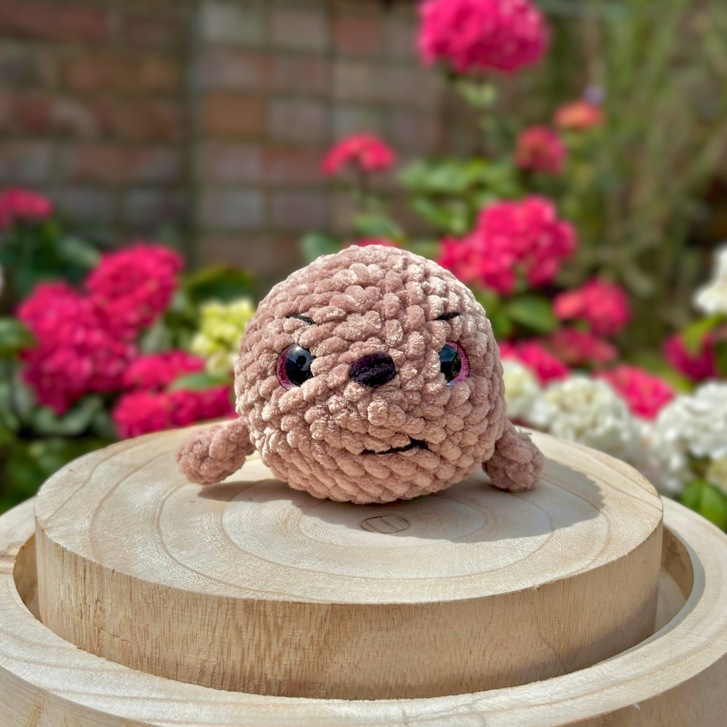 Crochet Chenille Seal in Various Colours