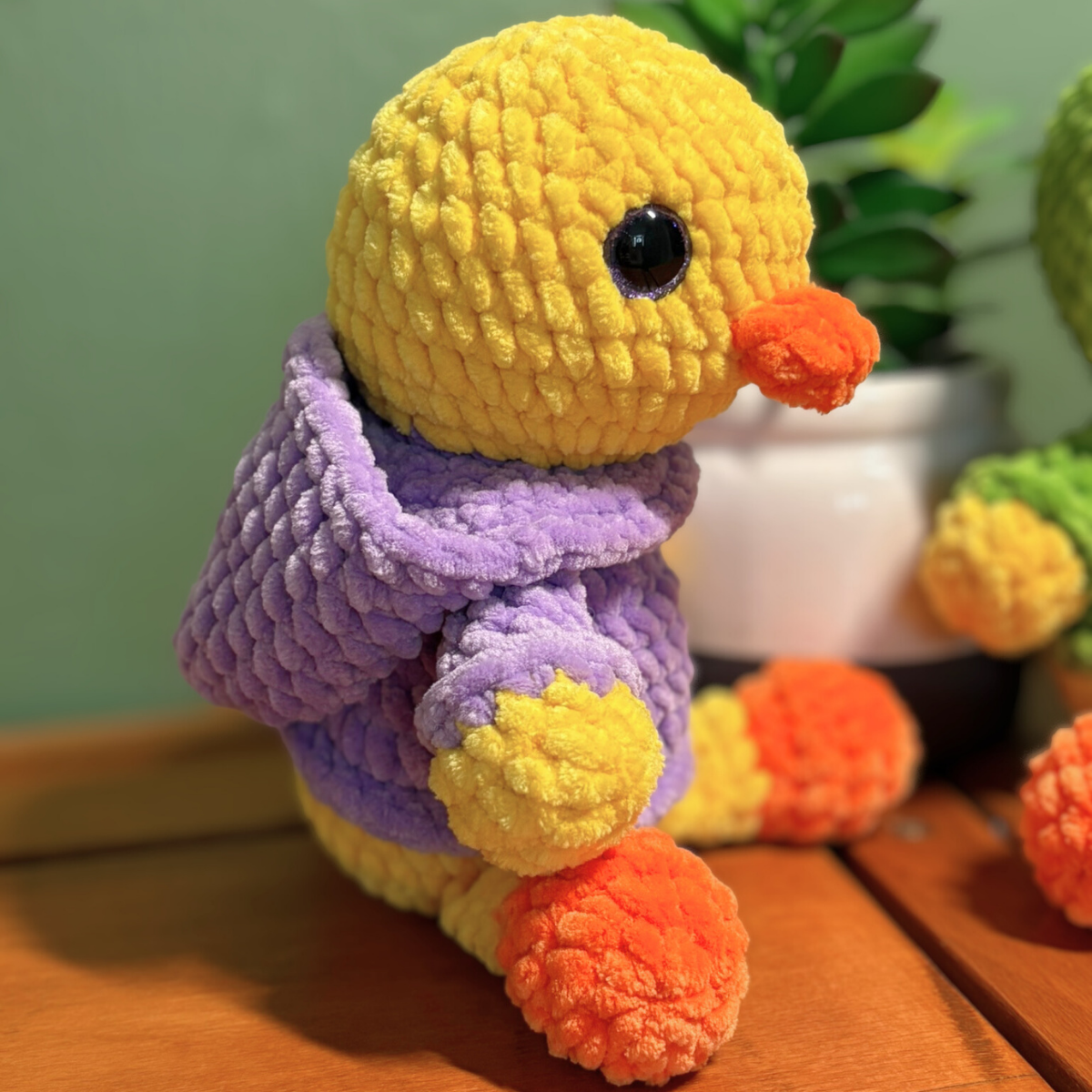 Crochet Hoody Duck