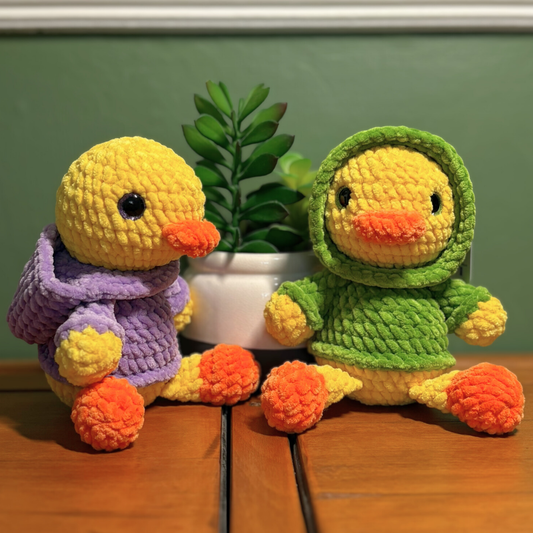 Crochet Hoody Duck