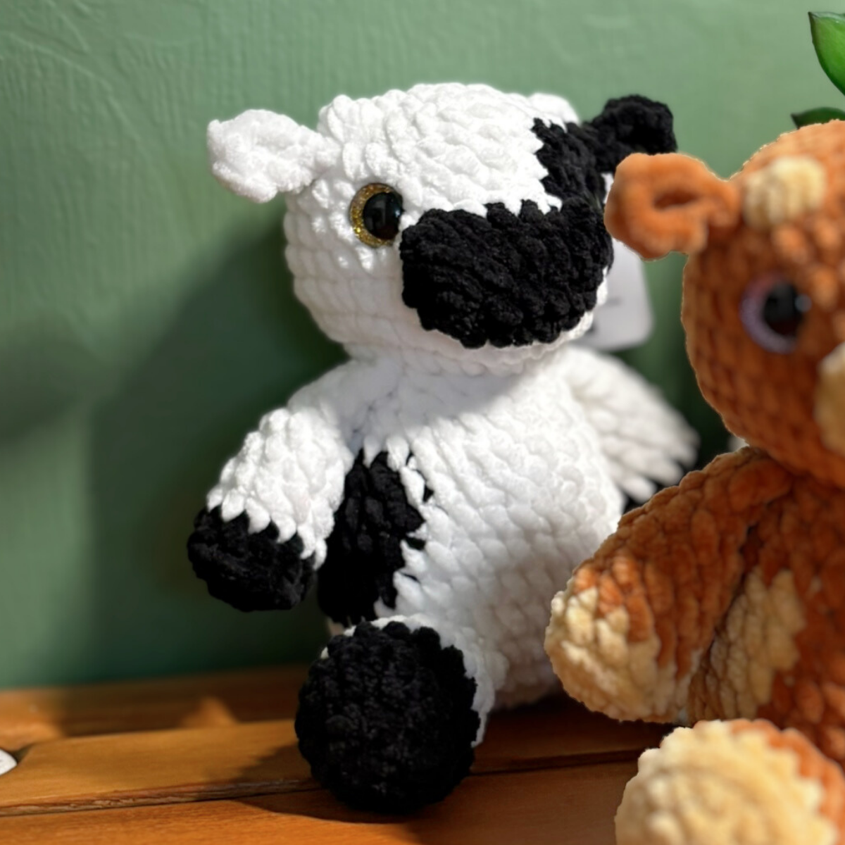 Crochet Chenille Cow