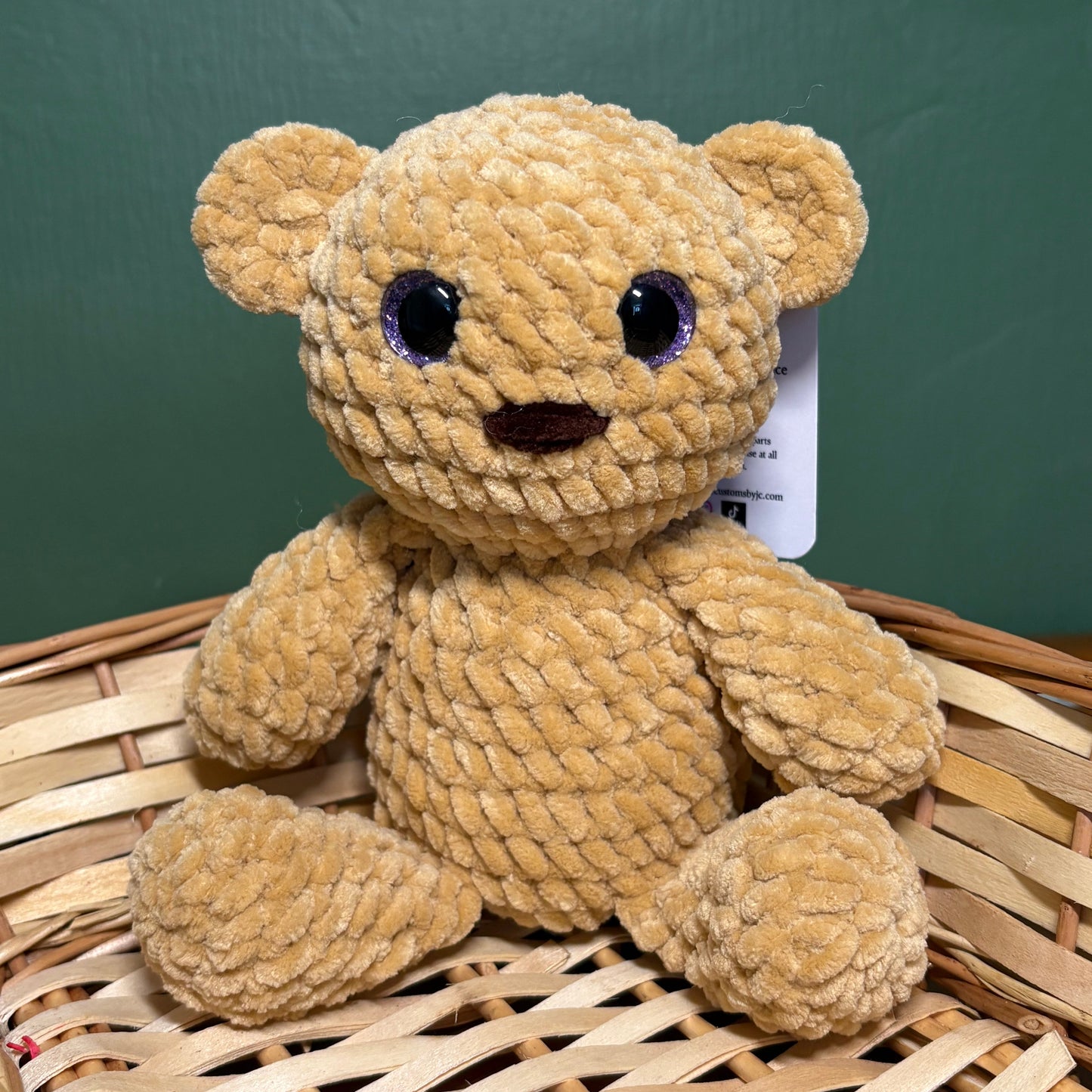 Crochet Chenille Bear in Various Colours