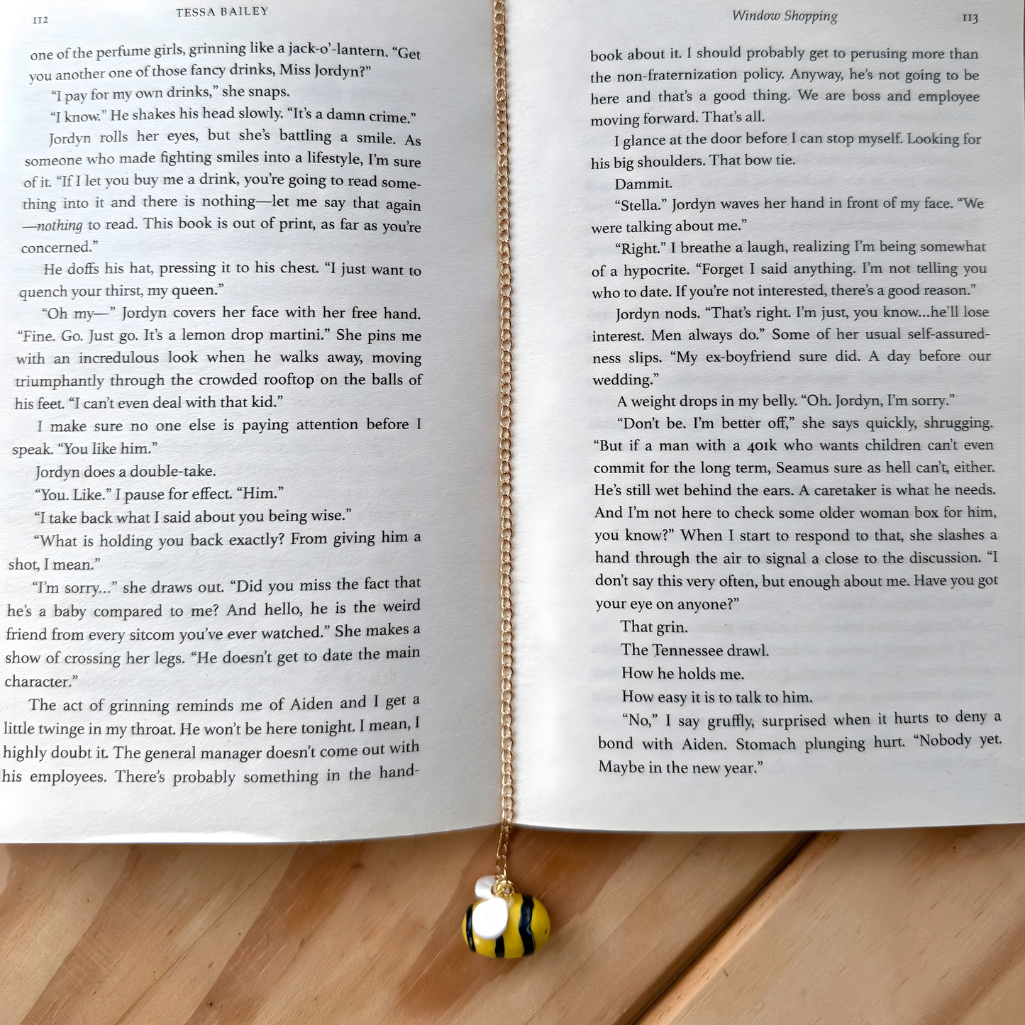 Bumble Bee Polymer Clay Chain Bookmark