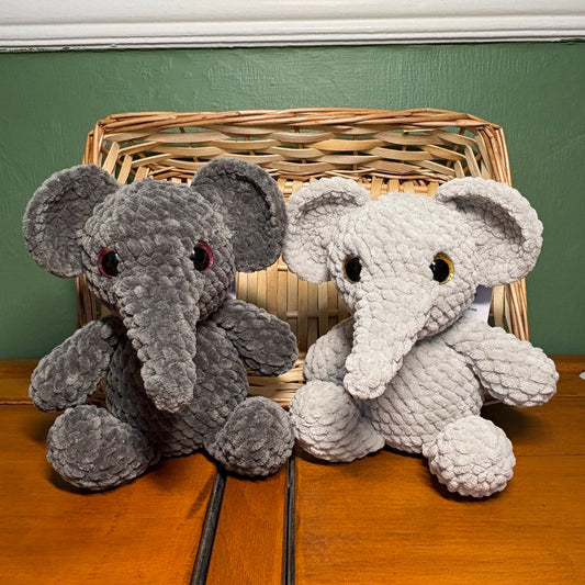 Crochet Chenille Elephant