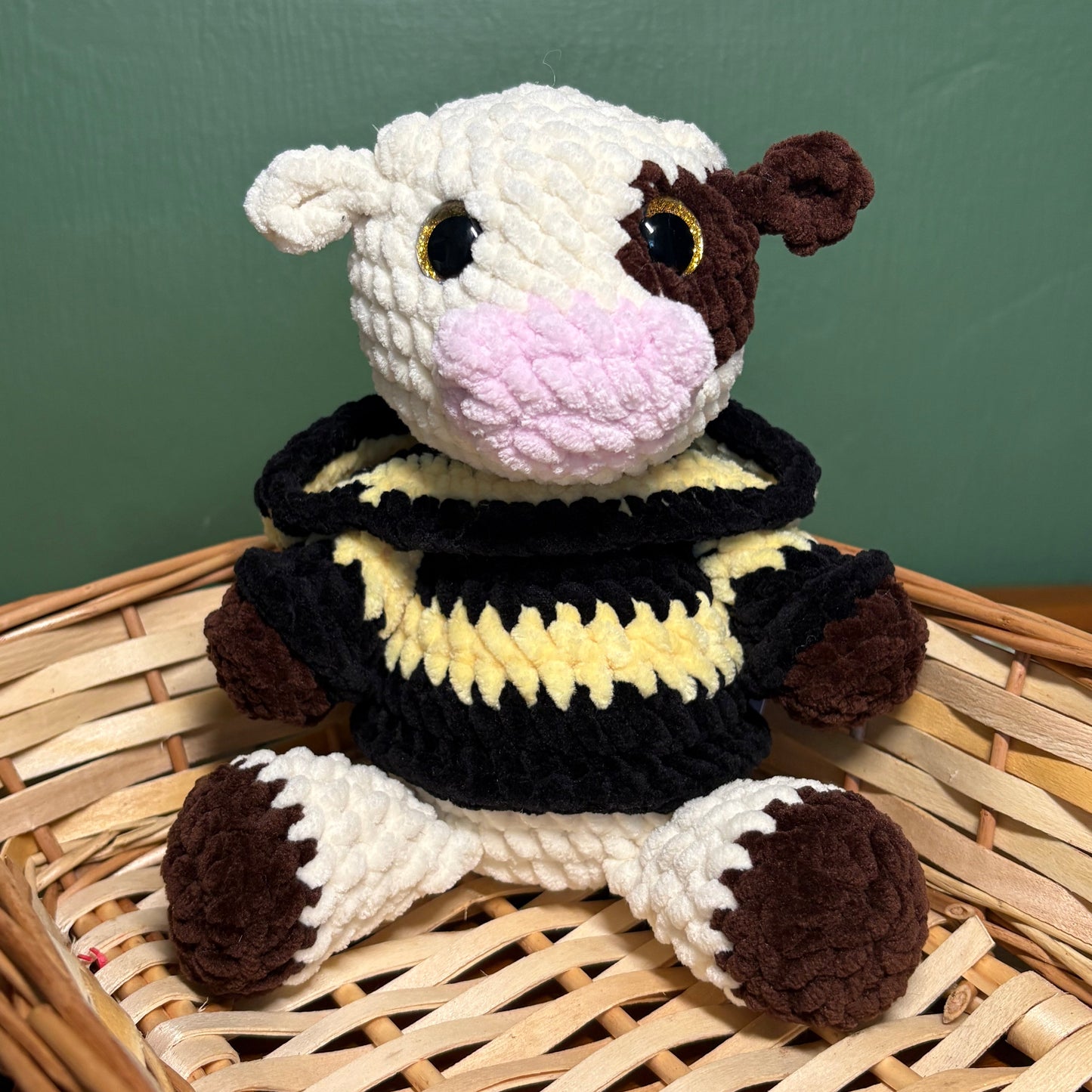Crochet Hoody Cow