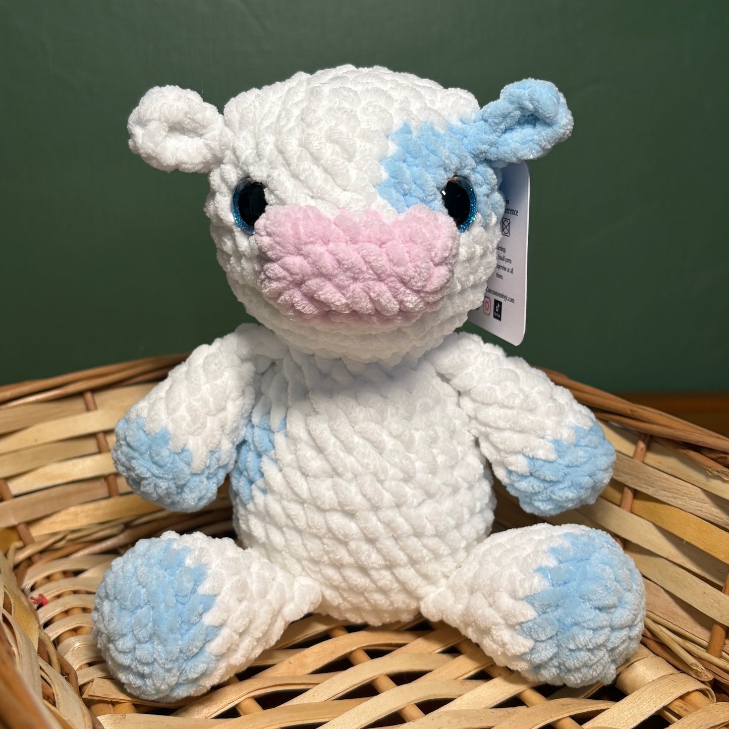 Crochet Chenille Cow