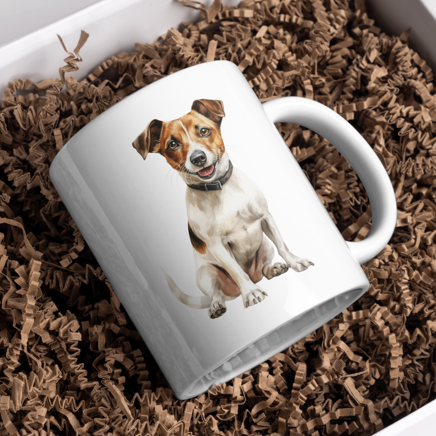 Jack Russell Dog 11oz White Mug, Perfect Gift Idea As It Comes Boxed.