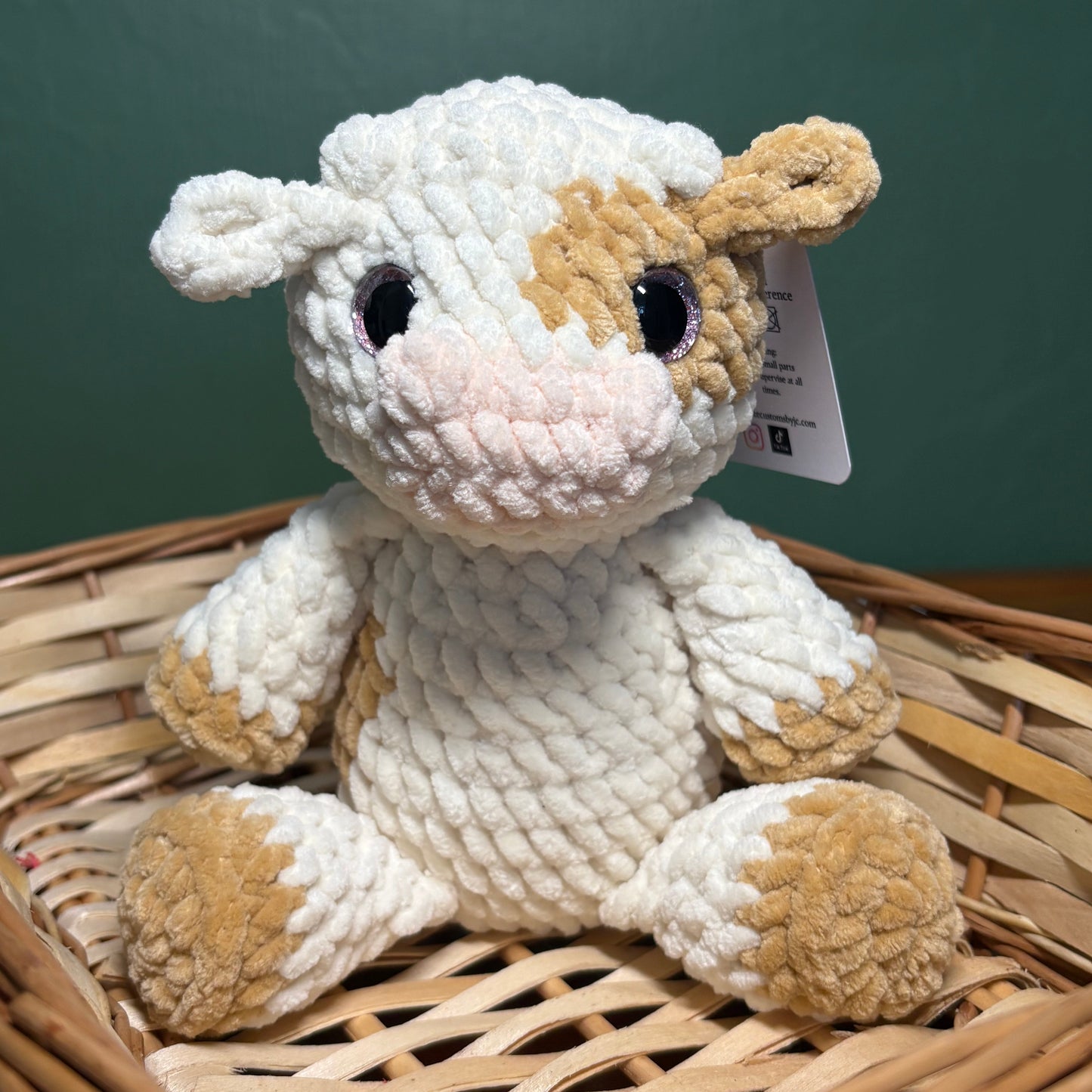 Crochet Chenille Cow