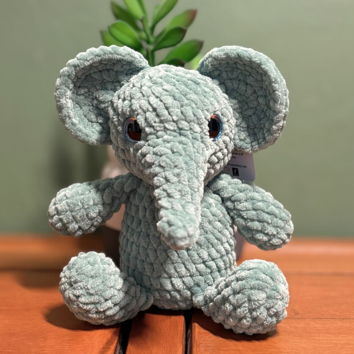 Crochet Chenille Elephant