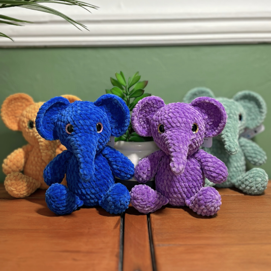 Crochet Chenille Elephant
