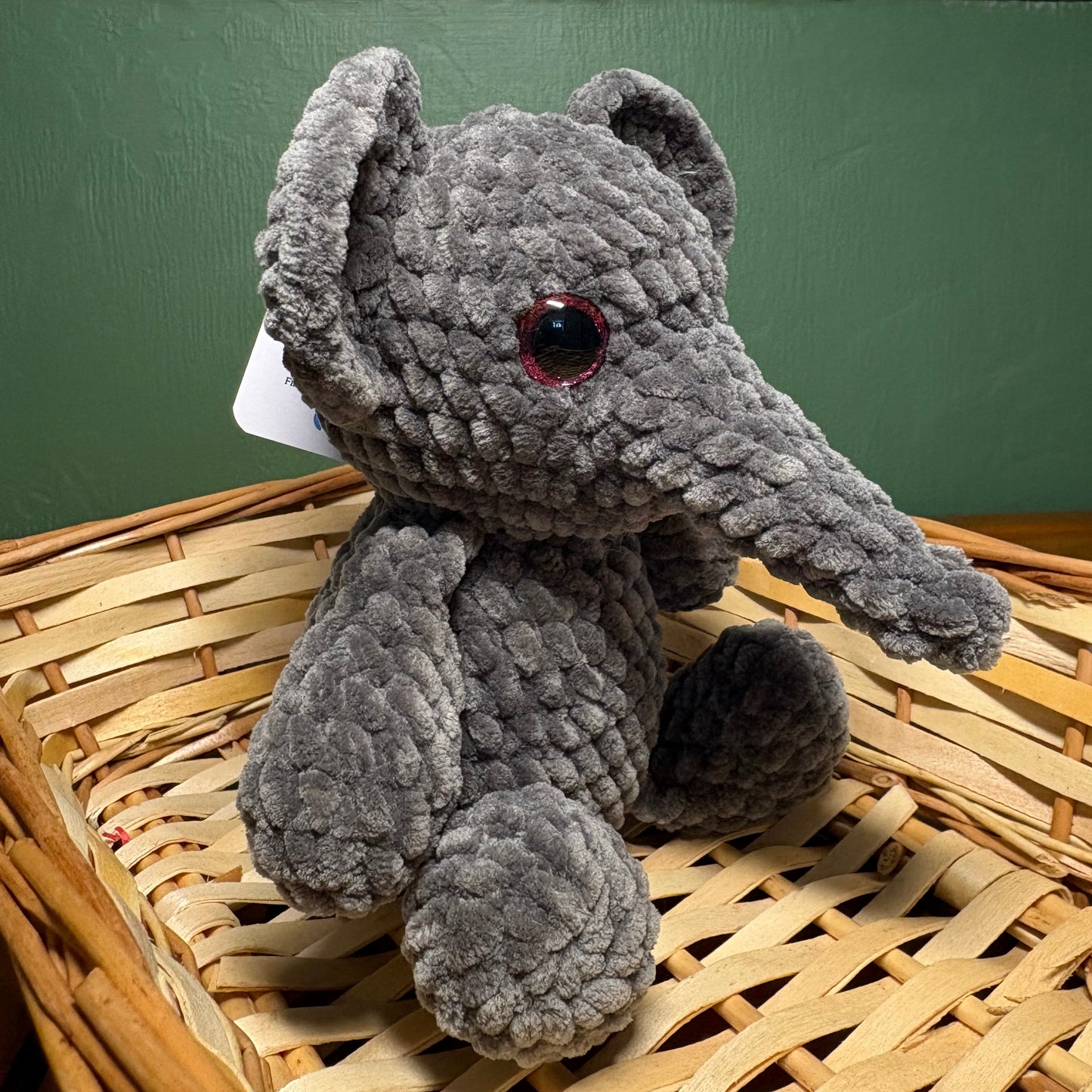 Crochet Chenille Elephant in Various Colours