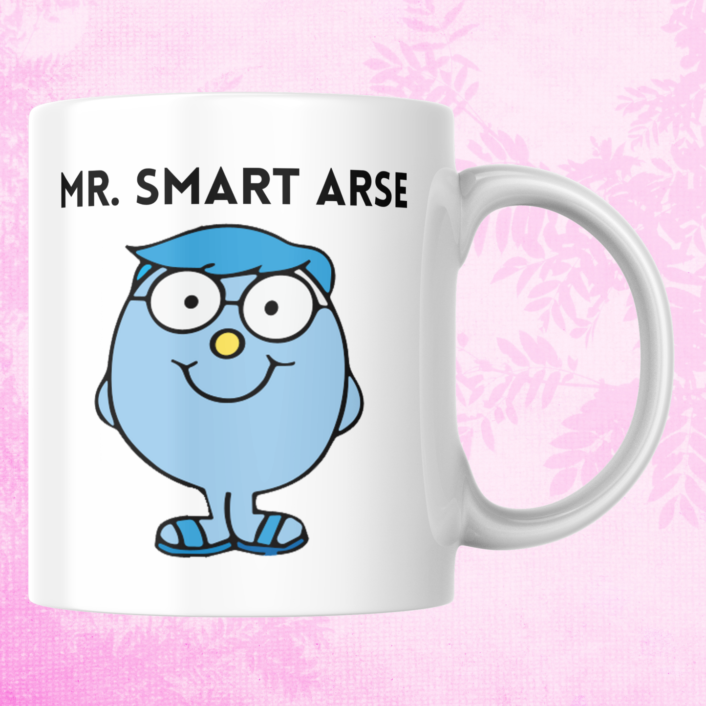 Novelty Mr. Men Mug, Mr. Smart Arse, Can Be Personalised, Great Gift Idea