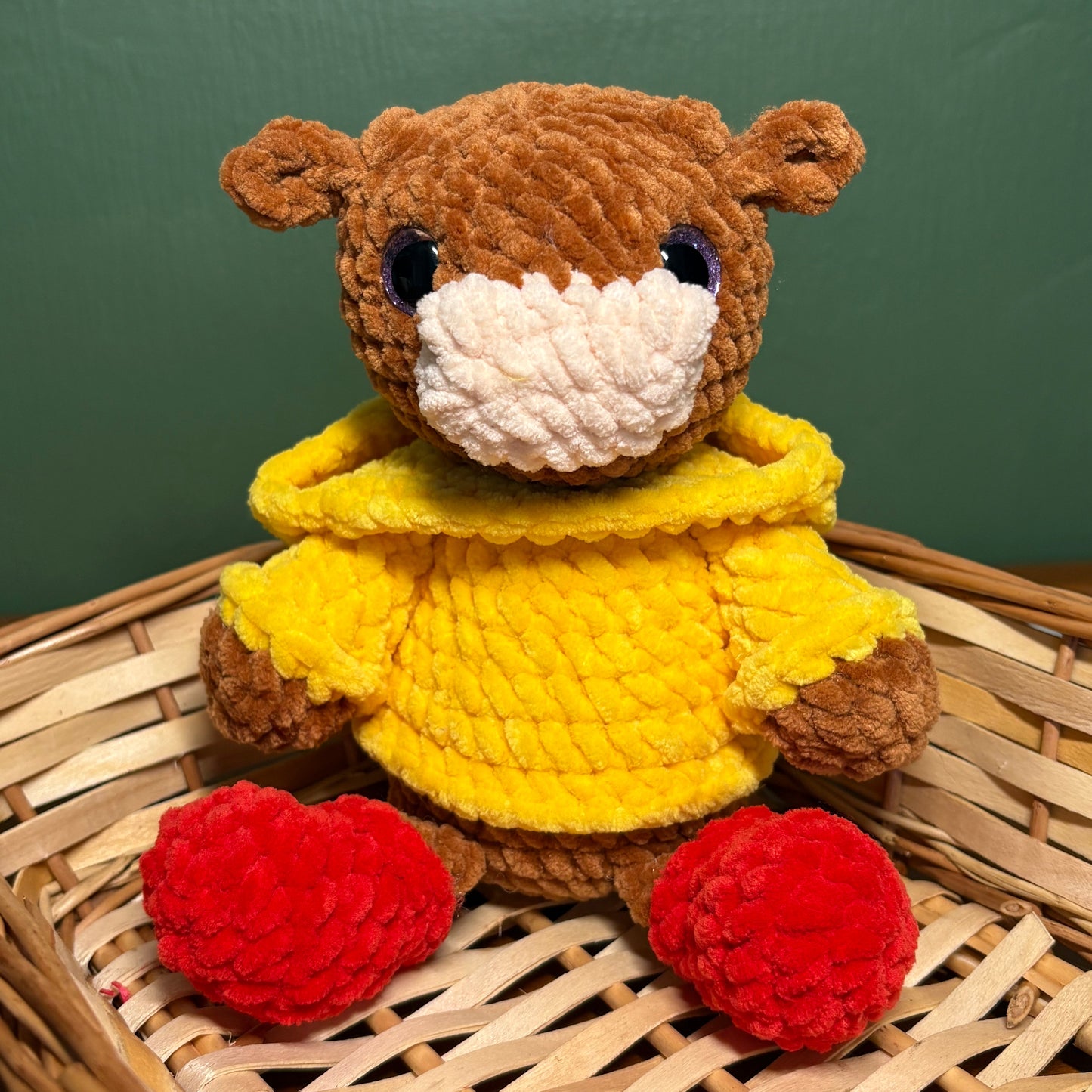 Crochet Hoody Cow
