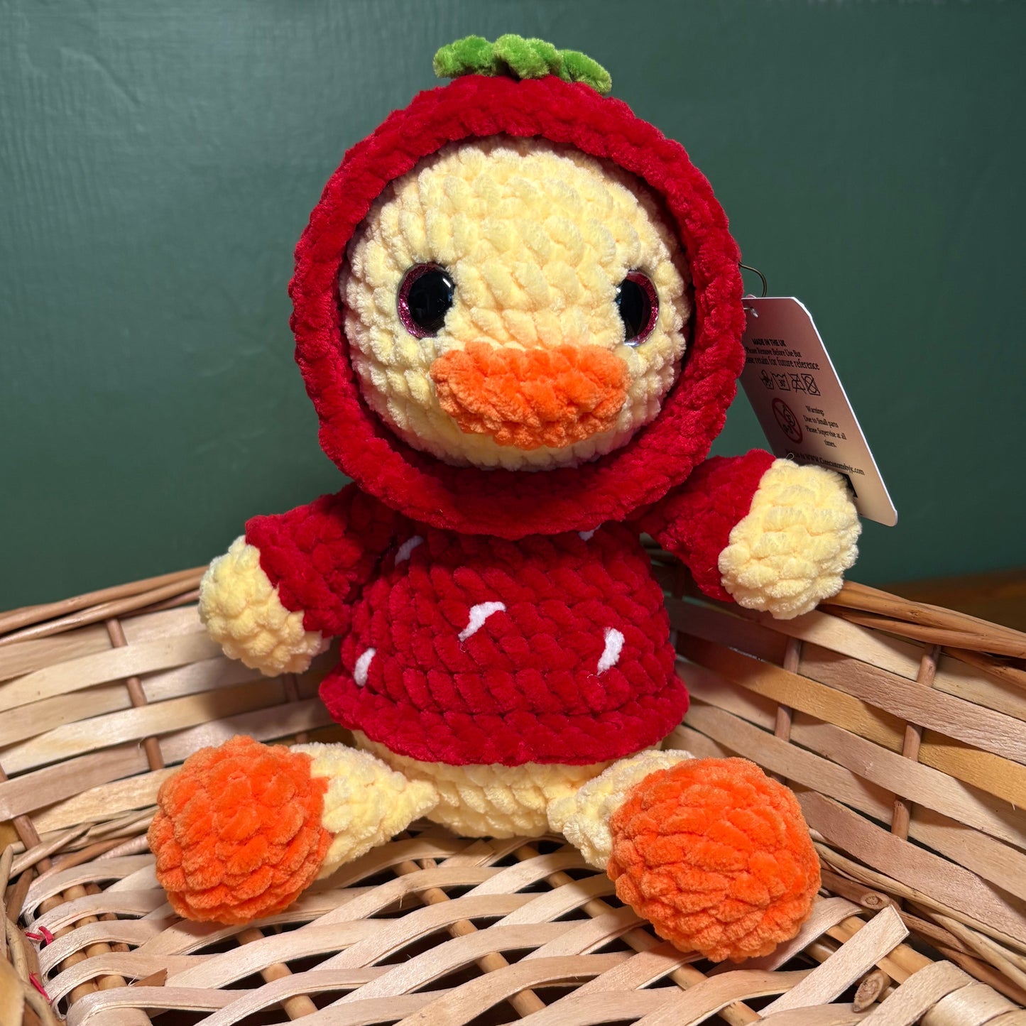 Crochet Chenille Hoody Duck,Goose or Mallard