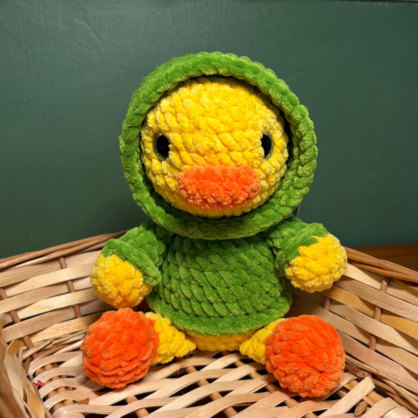 Crochet Chenille Hoody Duck,Goose or Mallard