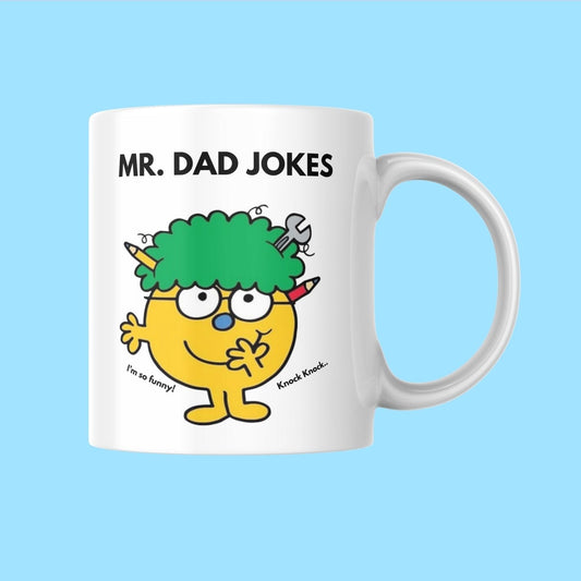 Novelty Mr. Men Mug, Mr. Dad Jokes, Can Be Personalised, Great Gift Idea