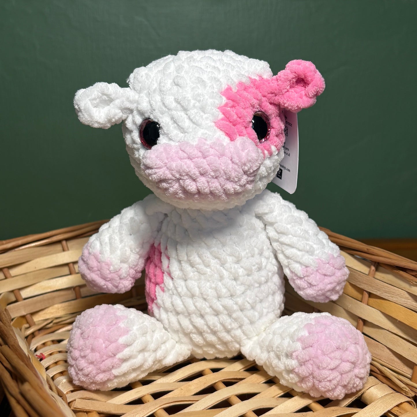 Crochet Chenille Cow
