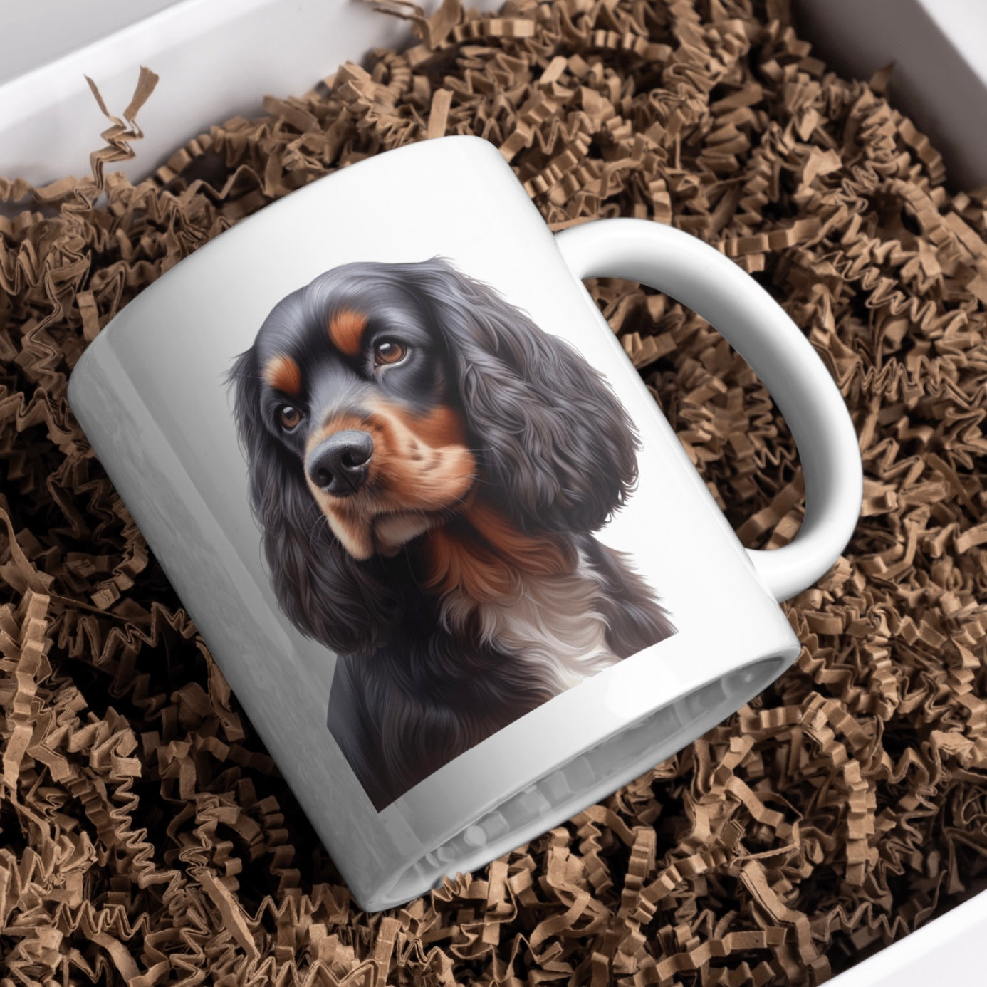 Sussex Spaniel 11oz White Mug, Perfect Gift Idea As It Comes Boxed.