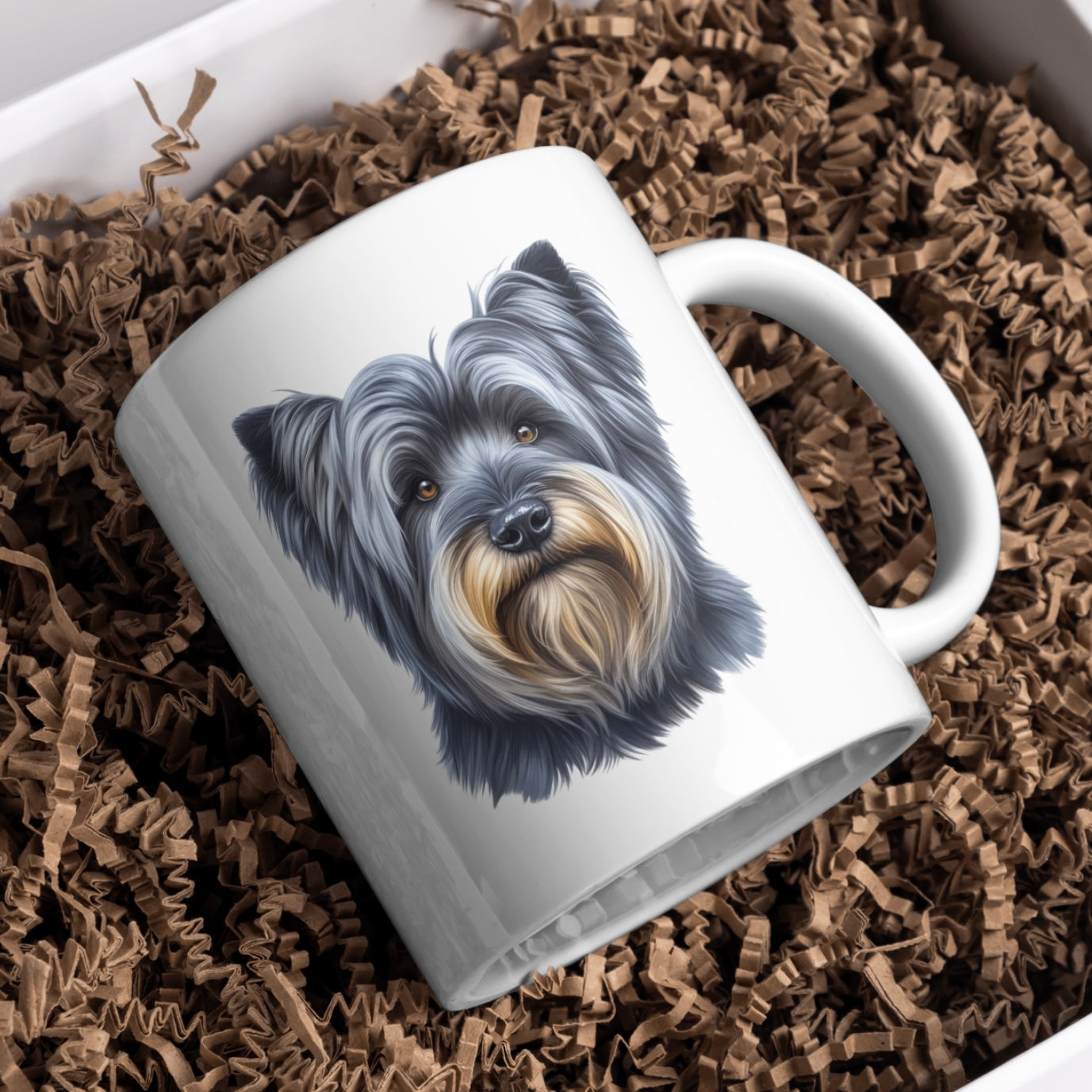 Skye Terrier 11oz White Mug, Perfect Gift Idea As It Comes Boxed.