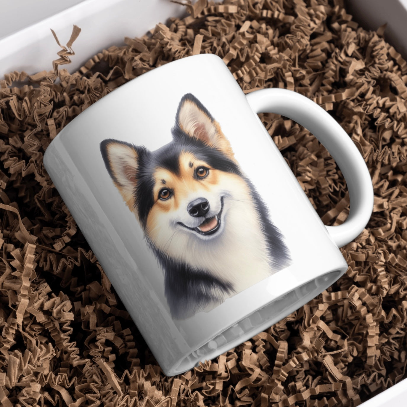 Norwegian Lundehund 11oz White Mug, Perfect Gift Idea As It Comes Boxed.