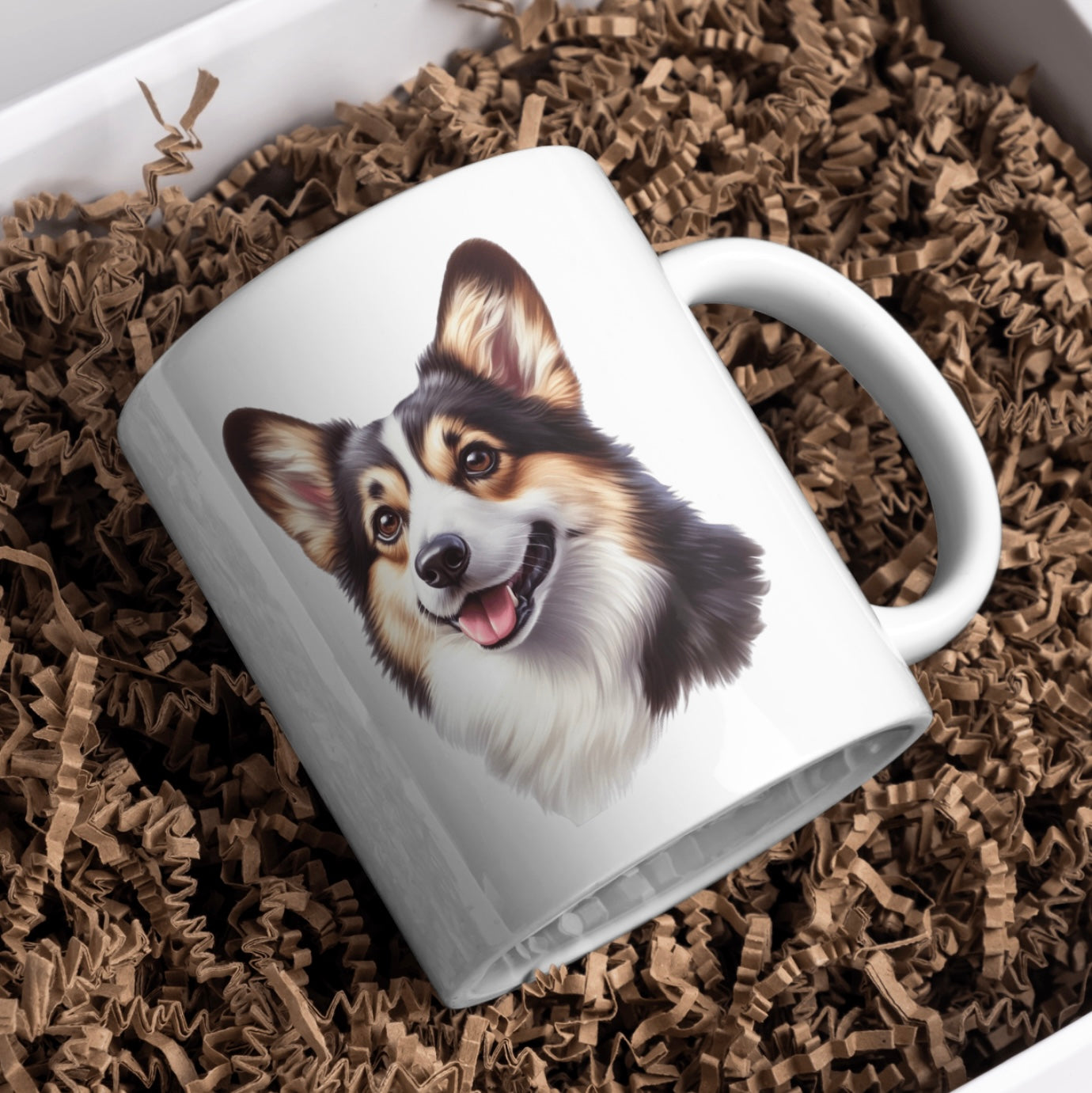 Cardigan Welsh Corgi Dog 11oz White Mug, Perfect Gift Idea As It Comes Boxed.