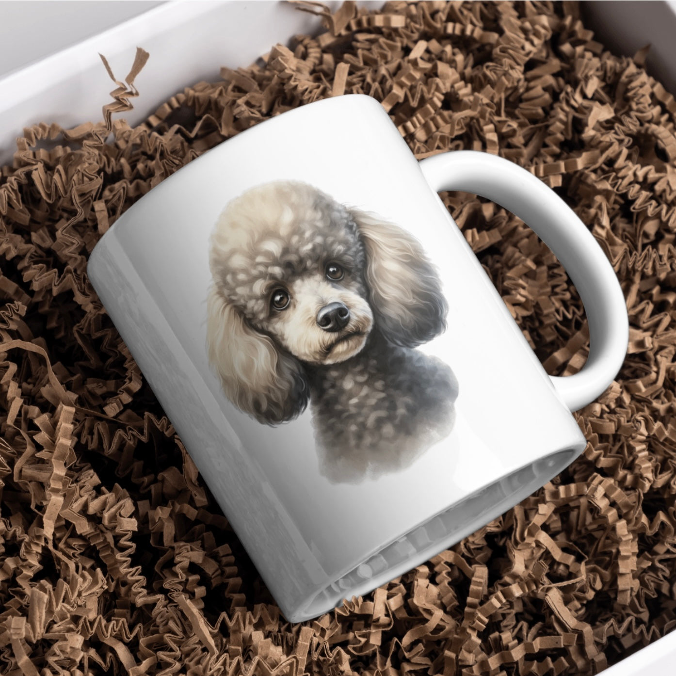 Poodle Dog 11oz White Mug, Perfect Gift Idea As It Comes Boxed.