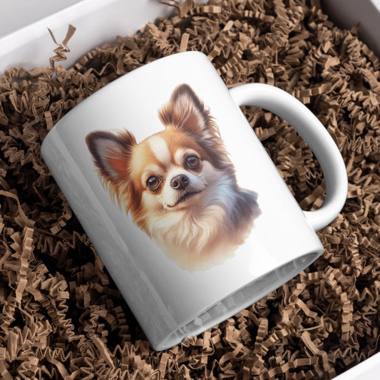 Chihuahua Dog 11oz White Mug, Perfect Gift Idea As It Comes Boxed.