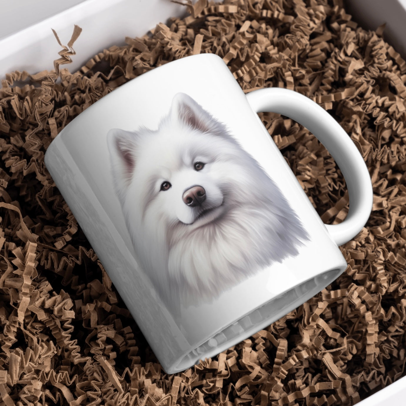 Samoyed Dog 11oz White Mug, Perfect Gift Idea As It Comes Boxed.