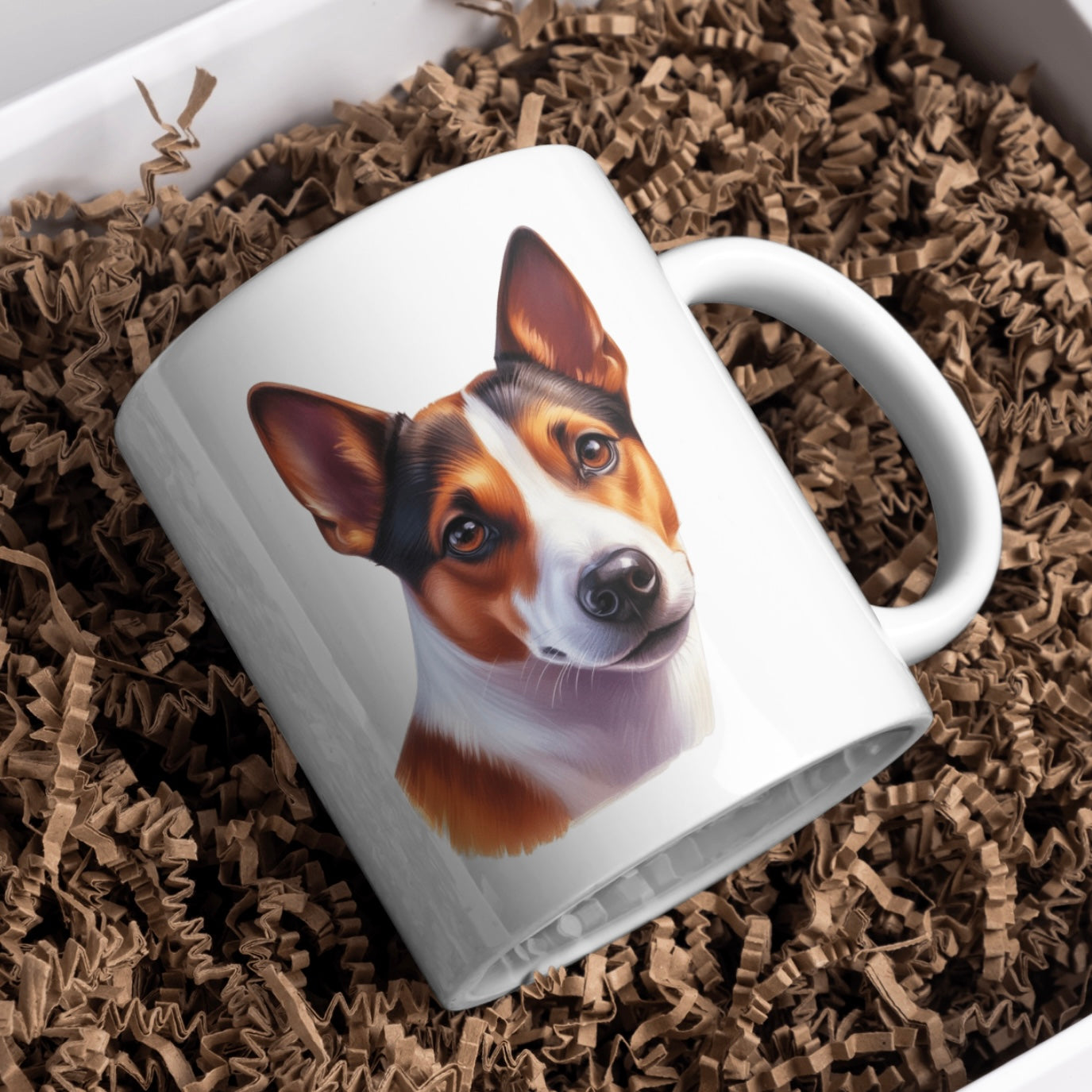 Basenji Dog 11oz White Mug, Perfect Gift Idea As It Comes Boxed.